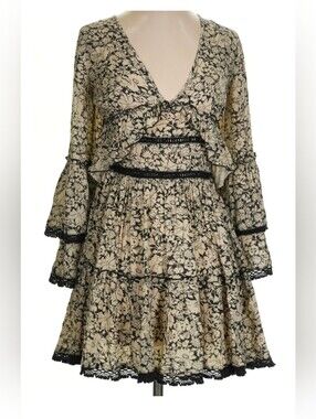 Free People Bell Sleeve Layered Dress